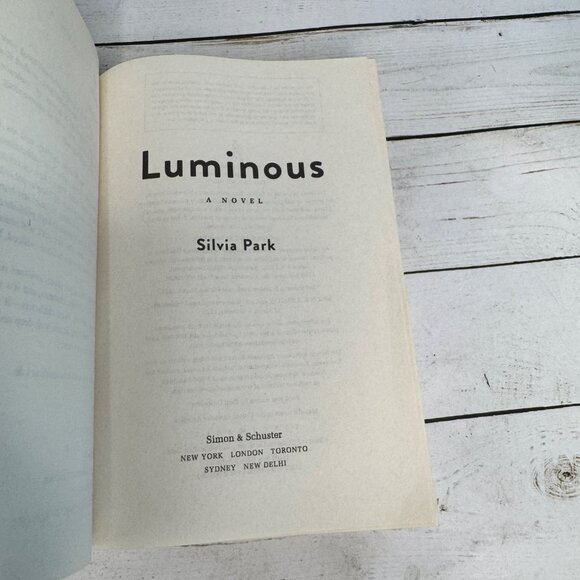 Luminous Silvia Park Advance Reader Copy ARC Proof 2025 Simon & Schuster - Picture 4 of 5